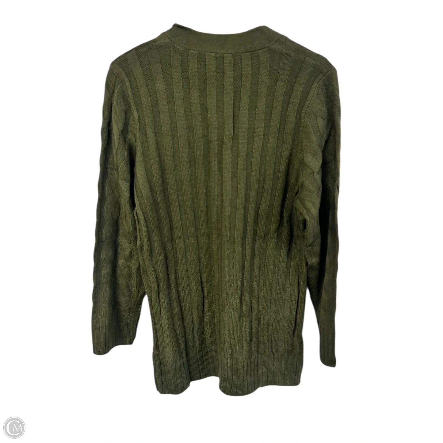 Sweater Cardigan By Cmf In Green, Size: M