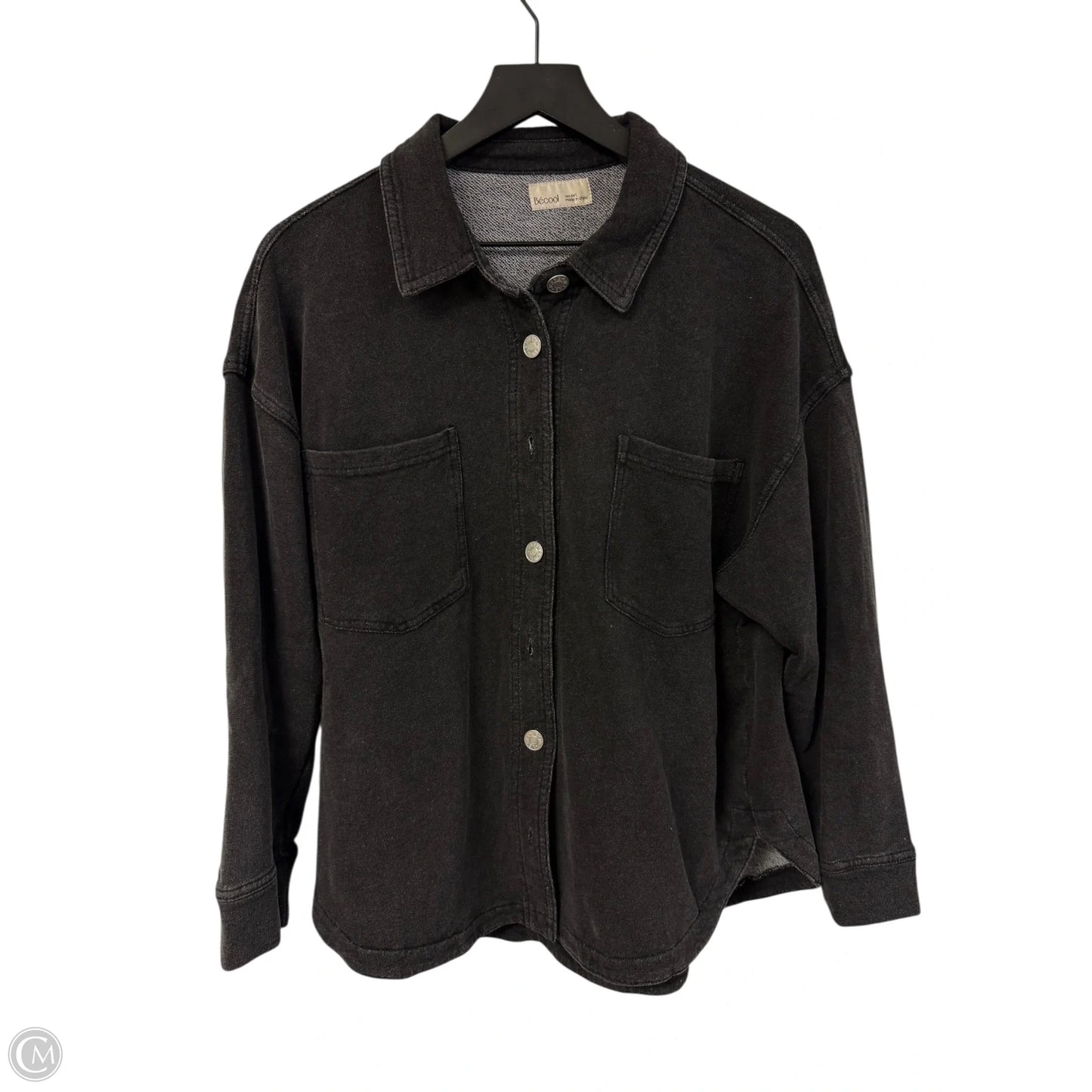 Jacket Shirt By Be Cool In Black, Size: M