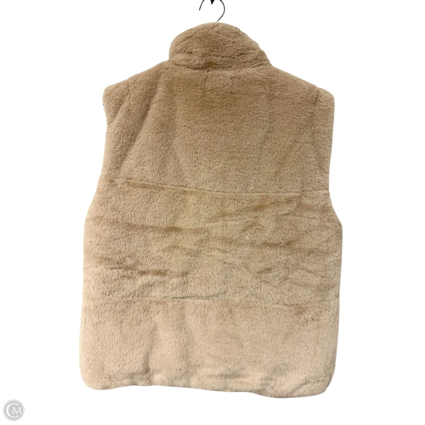 Vest Faux Fur & Sherpa By The Nines In Tan, Size: L