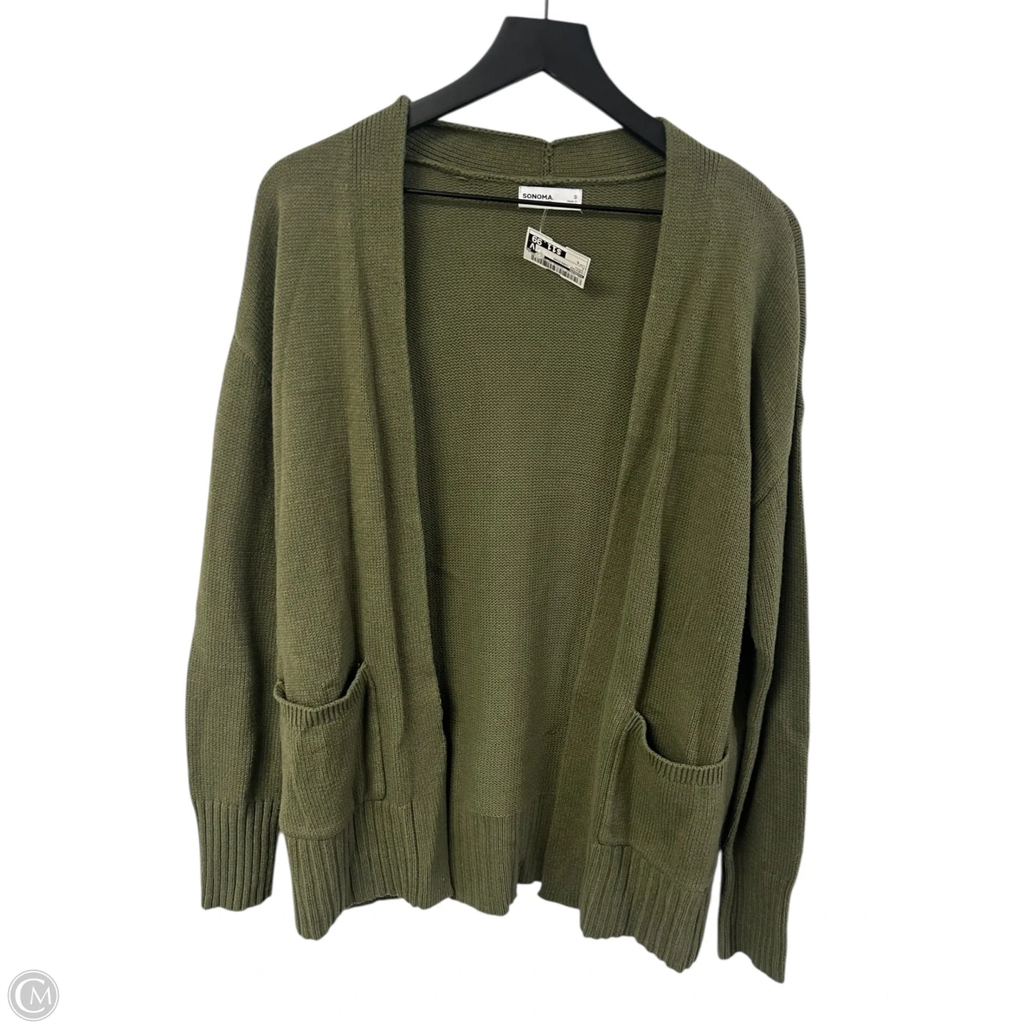 Sweater Cardigan By Sonoma In Green, Size: S