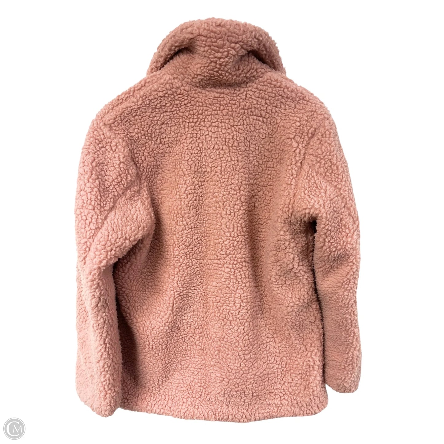 Coat Faux Fur & Sherpa By Topshop In Pink, Size: 8