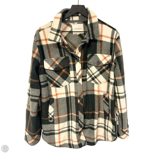 Jacket Shirt By Thread And Supply In Plaid Pattern, Size: S