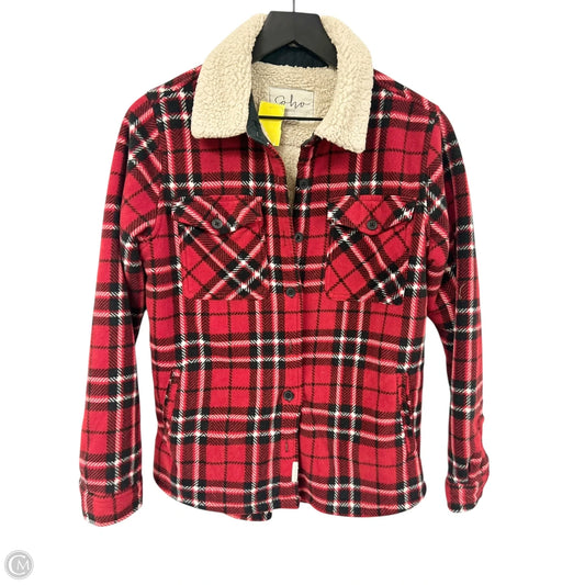 Jacket Fleece By Soho Apparel In Red, Size: S