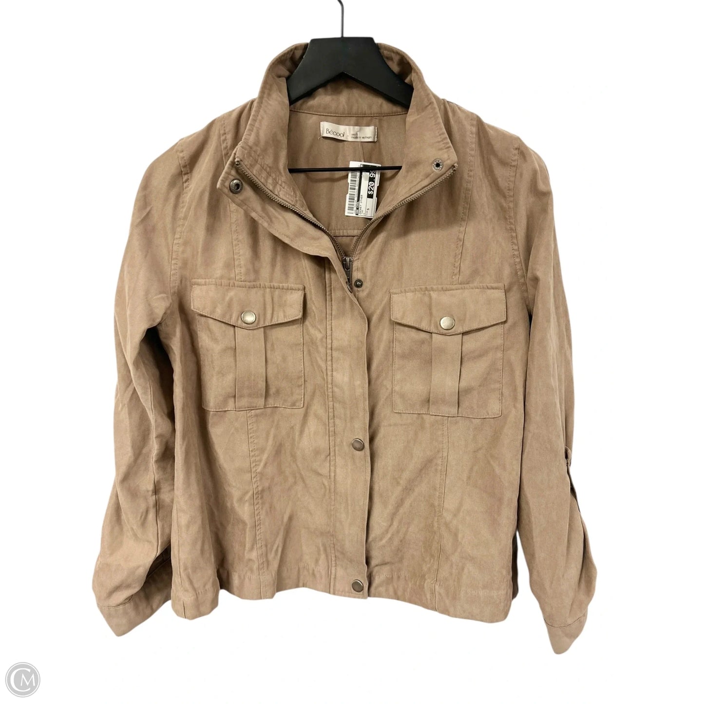 Jacket Other By Be Cool In Tan, Size: S