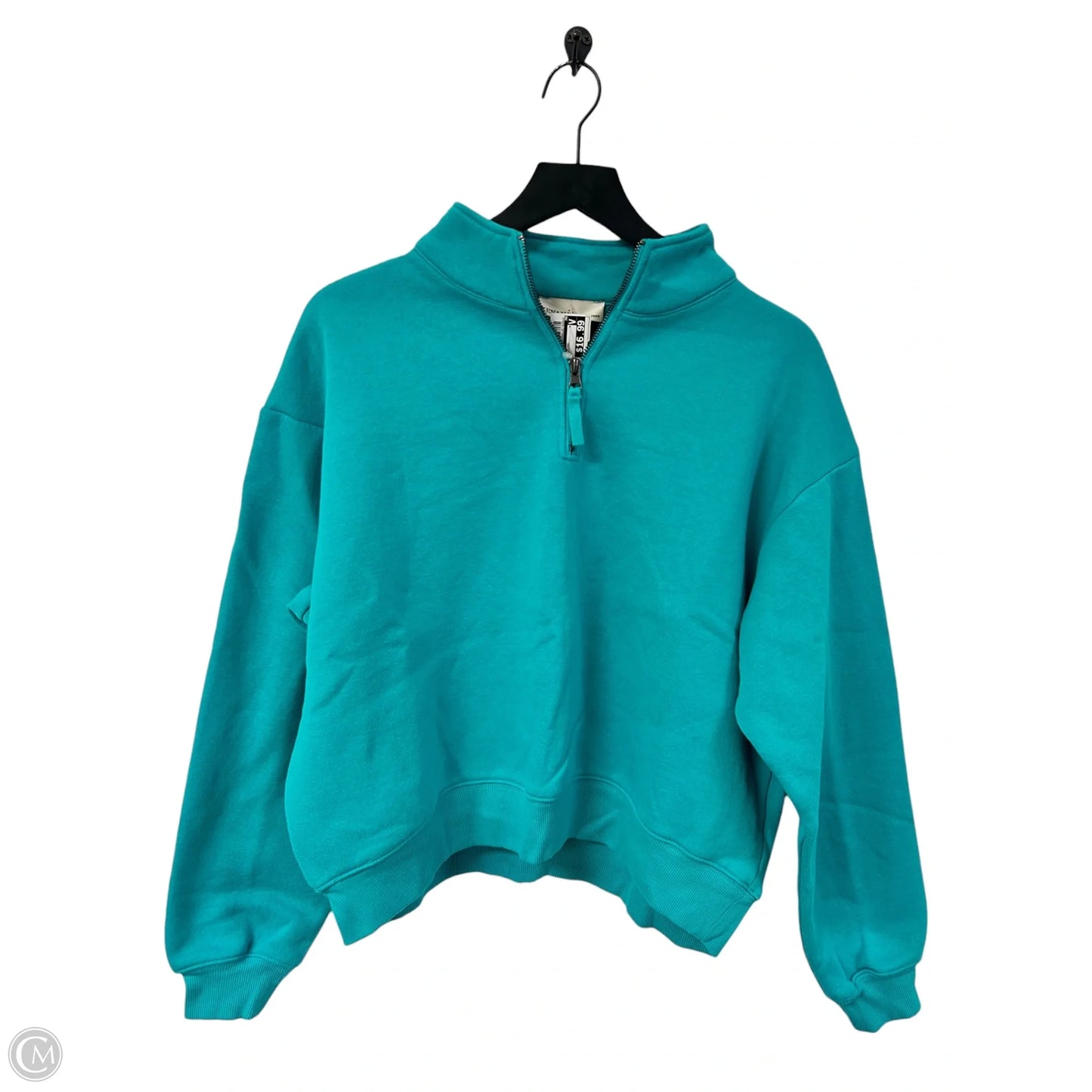 Sweatshirt Collar By Zenana In Blue, Size: L