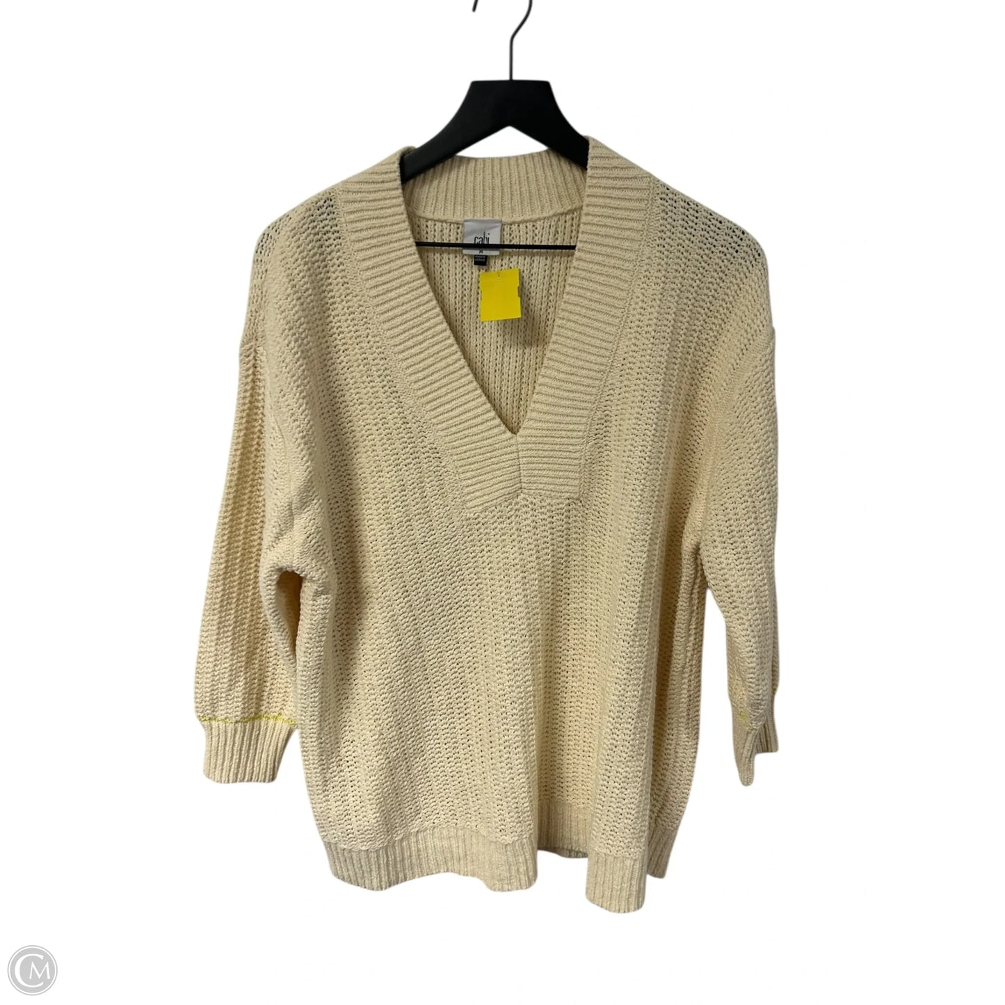 Sweater By Cabi In White, Size: M