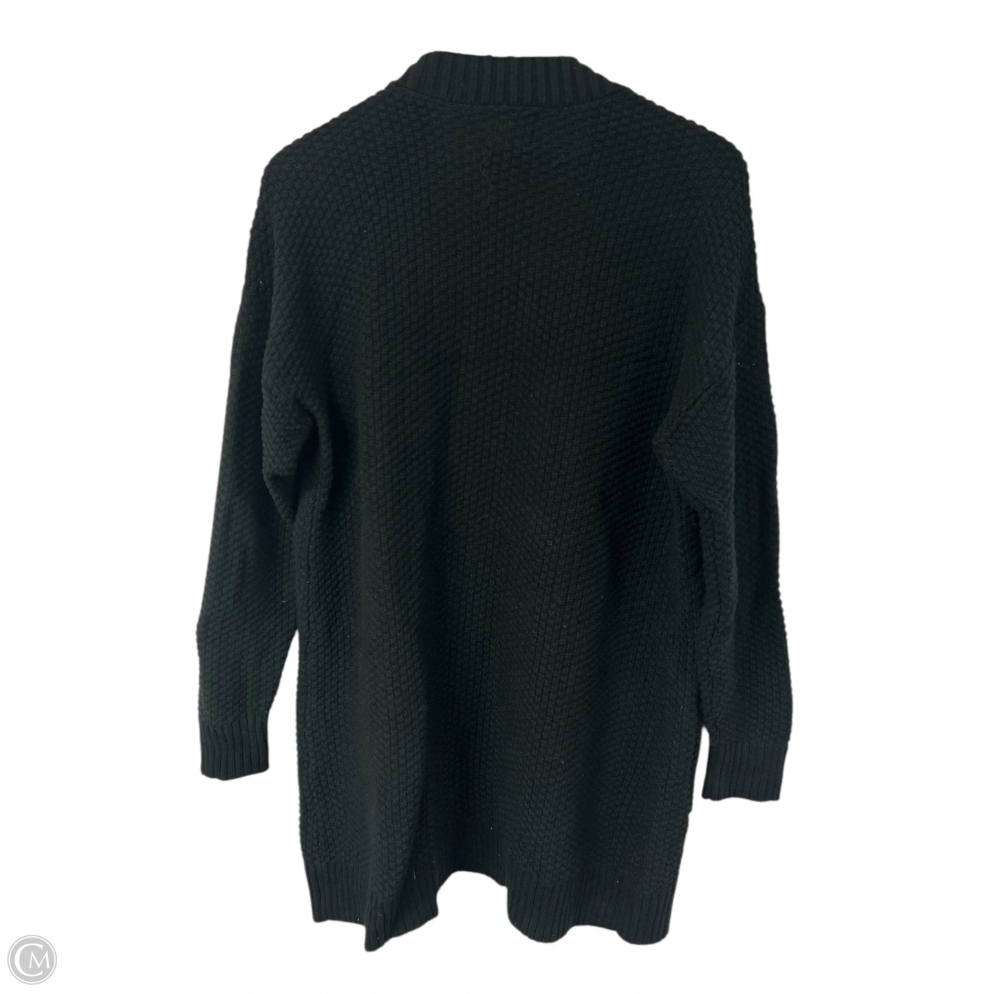 Sweater Cardigan By Gap In Black, Size: M