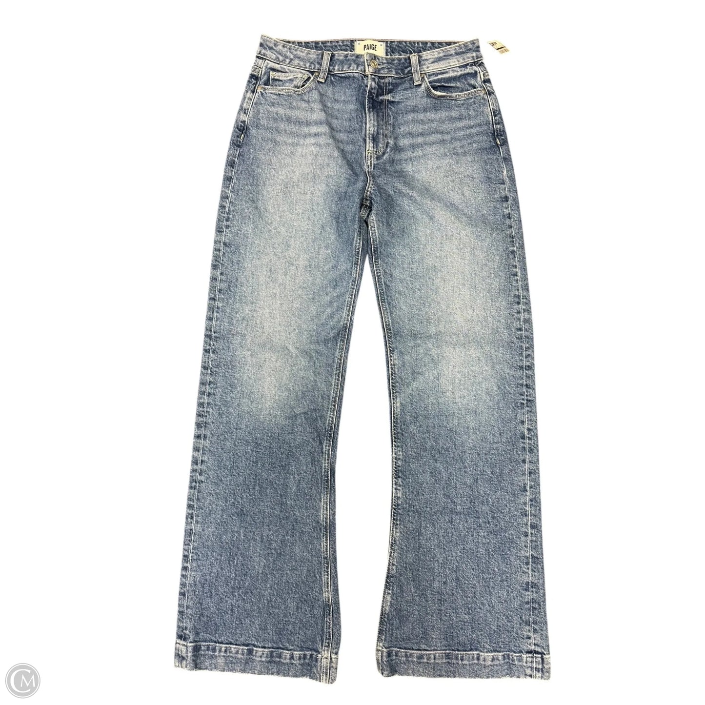 Jeans Wide Leg By Paige In Blue Denim, Size: 8