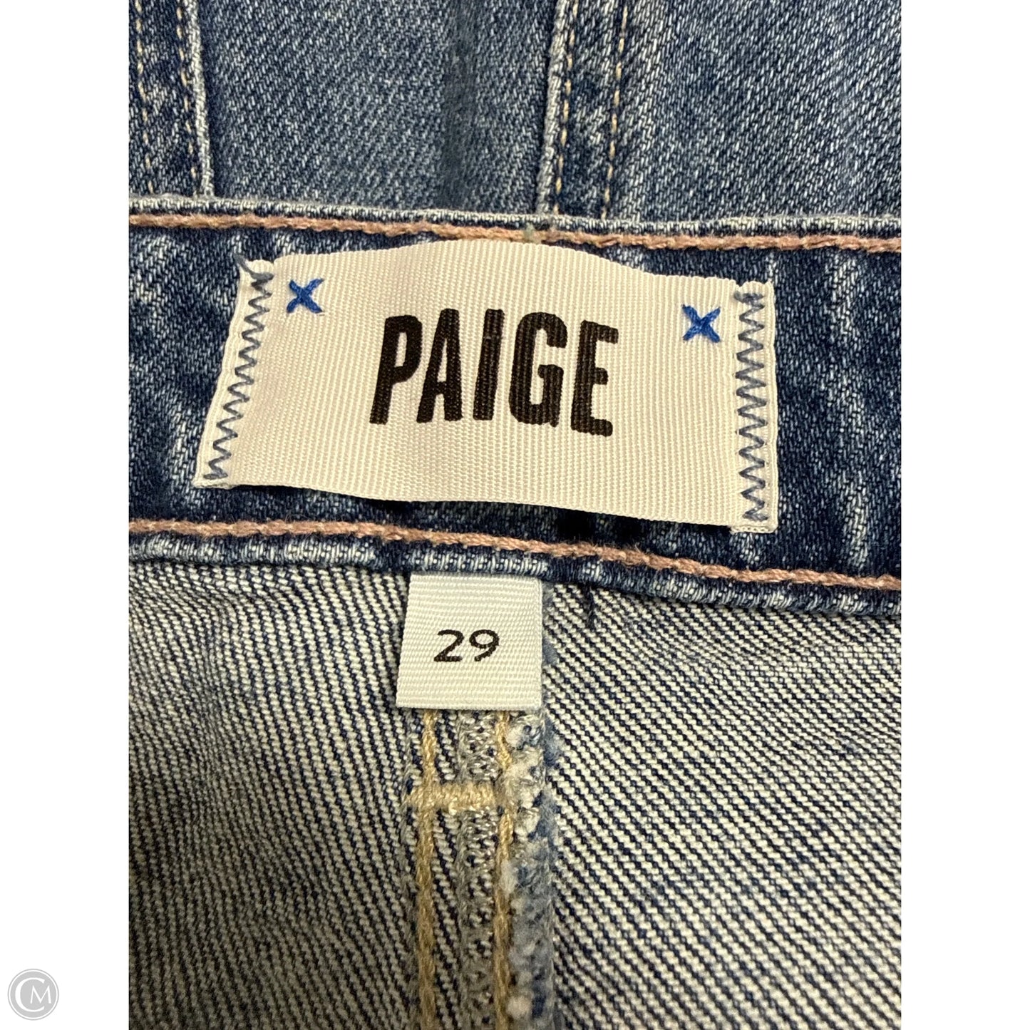Jeans Wide Leg By Paige In Blue Denim, Size: 8