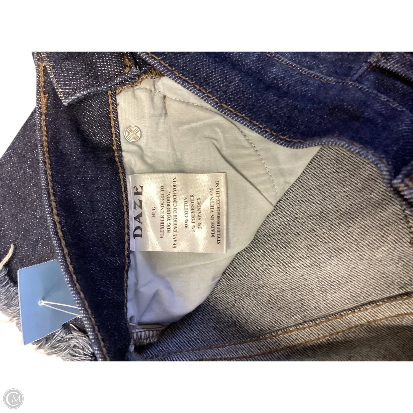 Jeans Cropped By Daze Denim In Blue Denim, Size: 2