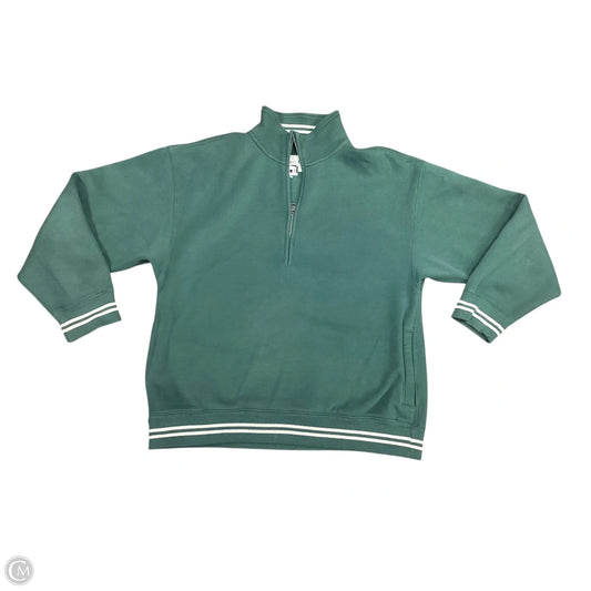 Sweatshirt Collar By Abercrombie And Fitch In Green, Size: M
