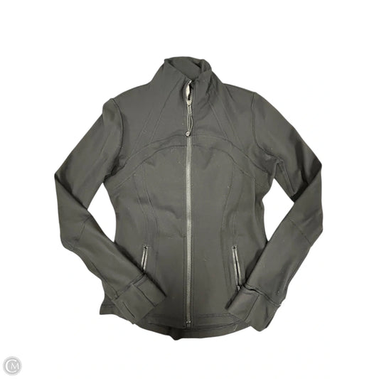 Athletic Jacket By Lululemon In Black, Size: 8