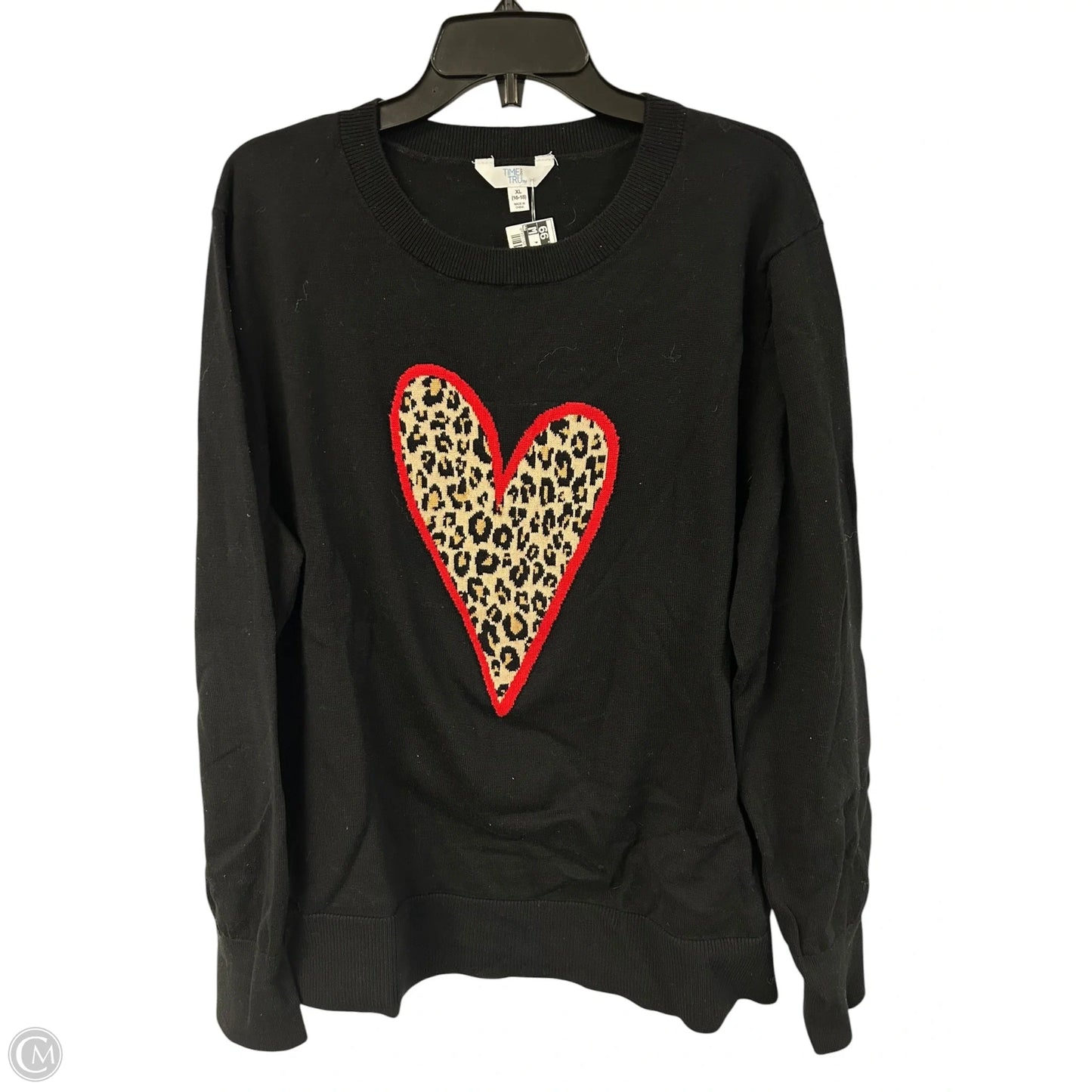 Sweater By Time And Tru In Black, Size: Xl
