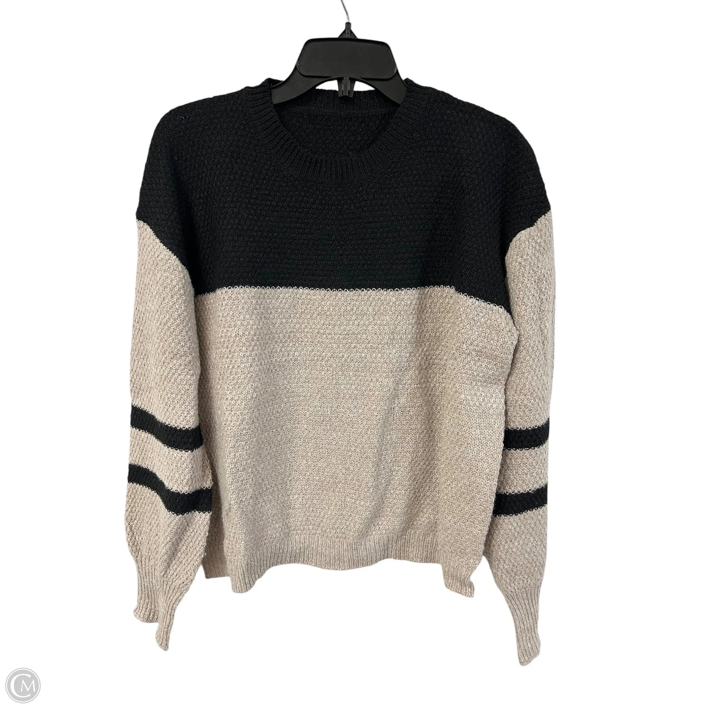 Sweater By Cmf In Black & Tan, Size: M
