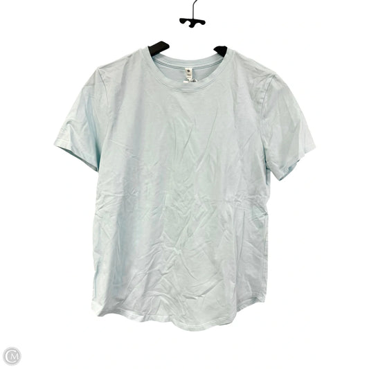 Athletic Top Short Sleeve By Lululemon In Blue, Size: 6