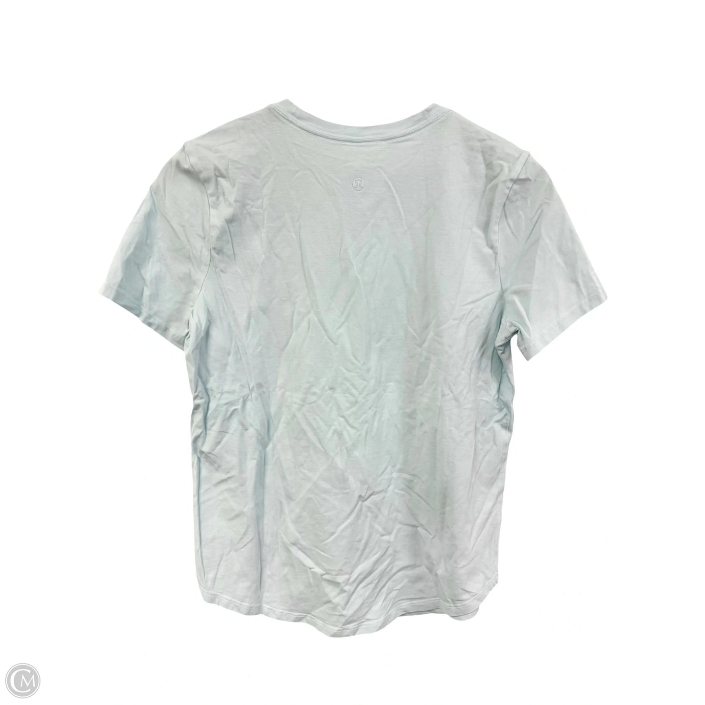 Athletic Top Short Sleeve By Lululemon In Blue, Size: 6