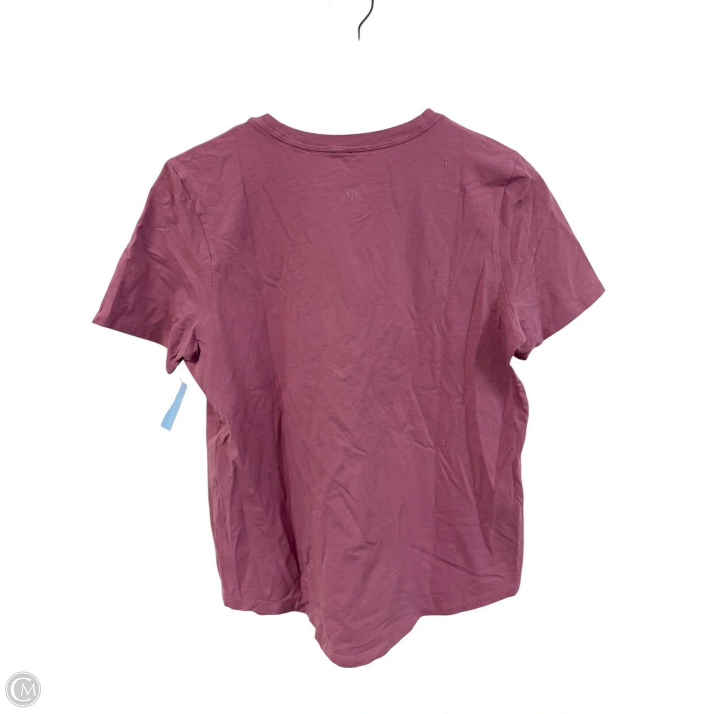 Athletic Top Short Sleeve By Lululemon In Pink, Size: 6