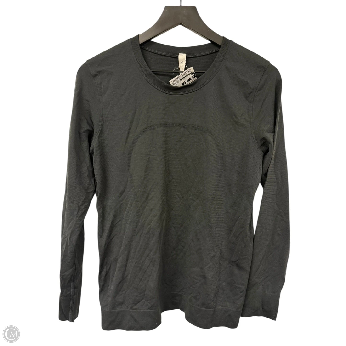 Athletic Top Long Sleeve Crewneck By Lululemon In Black, Size: 8