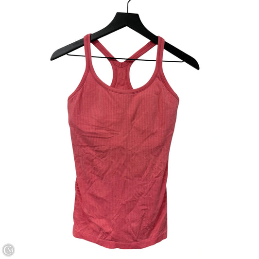 Athletic Tank Top By Lululemon In Pink, Size: 8