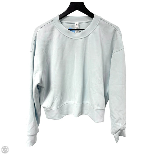Athletic Sweatshirt Crewneck By Lululemon In Blue, Size: 6