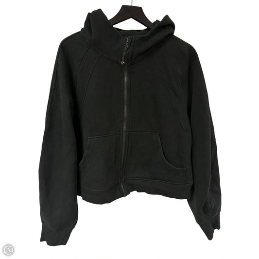Sweatshirt Hoodie By Lululemon In Black, Size: Xl