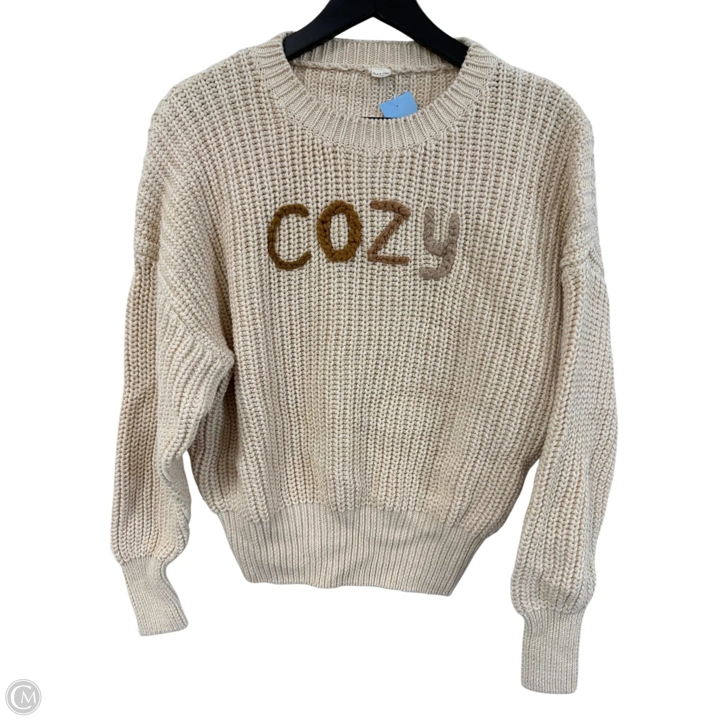 Sweater By Cmb In Cream, Size: S