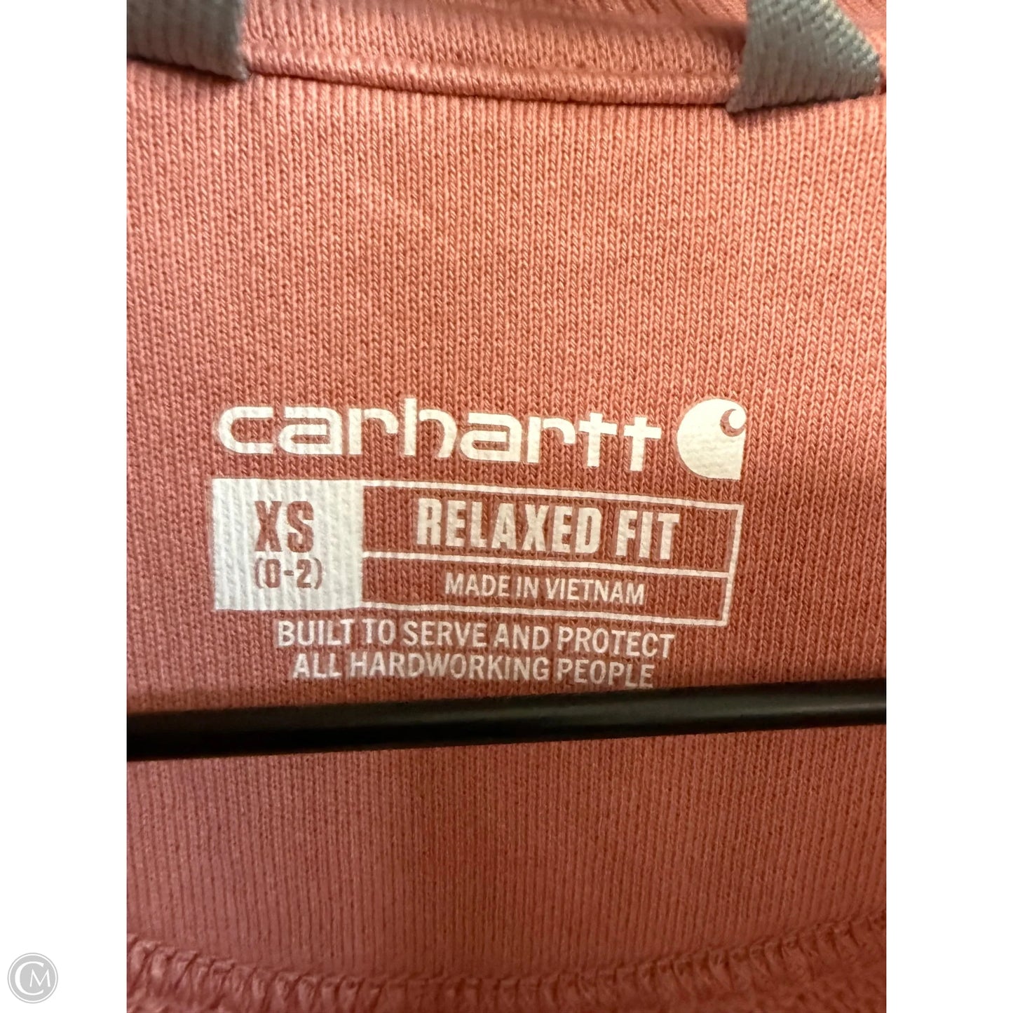 Sweatshirt Collar By Carhartt In Pink, Size: Xs