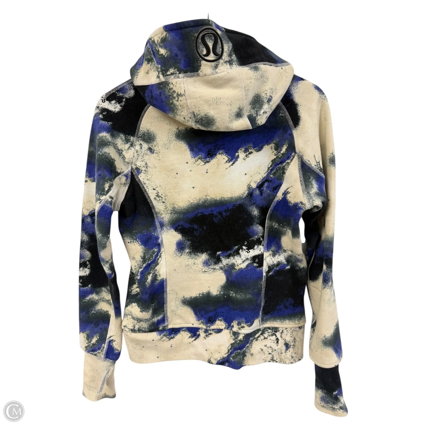 Sweatshirt Hoodie By Lululemon In Purple & Tan, Size: 6