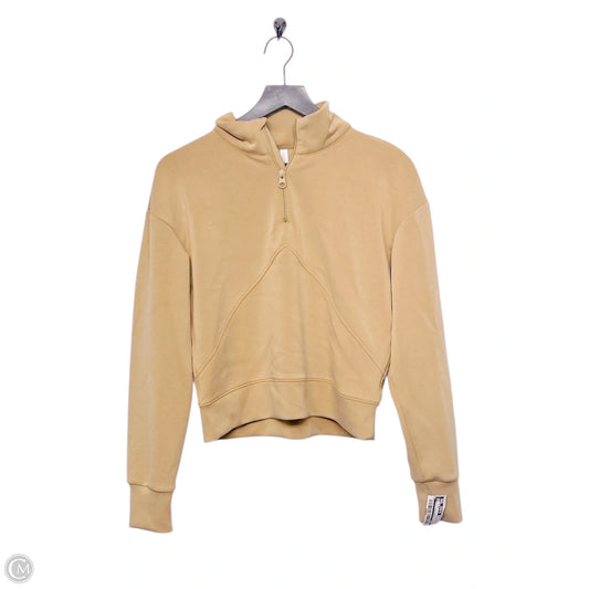 Athletic Sweatshirt Collar By Cmb In Tan, Size: S