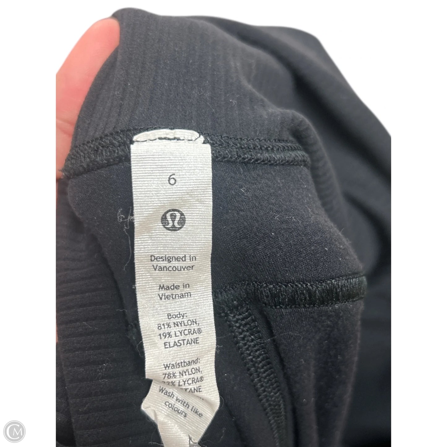 Athletic Pants By Lululemon In Black, Size: 6
