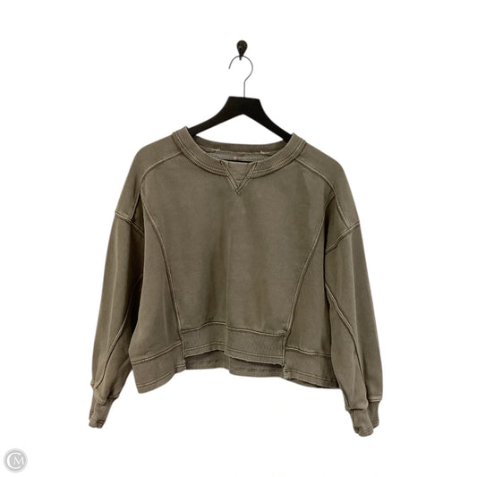 Sweatshirt Crewneck By Free People In Tan, Size: S