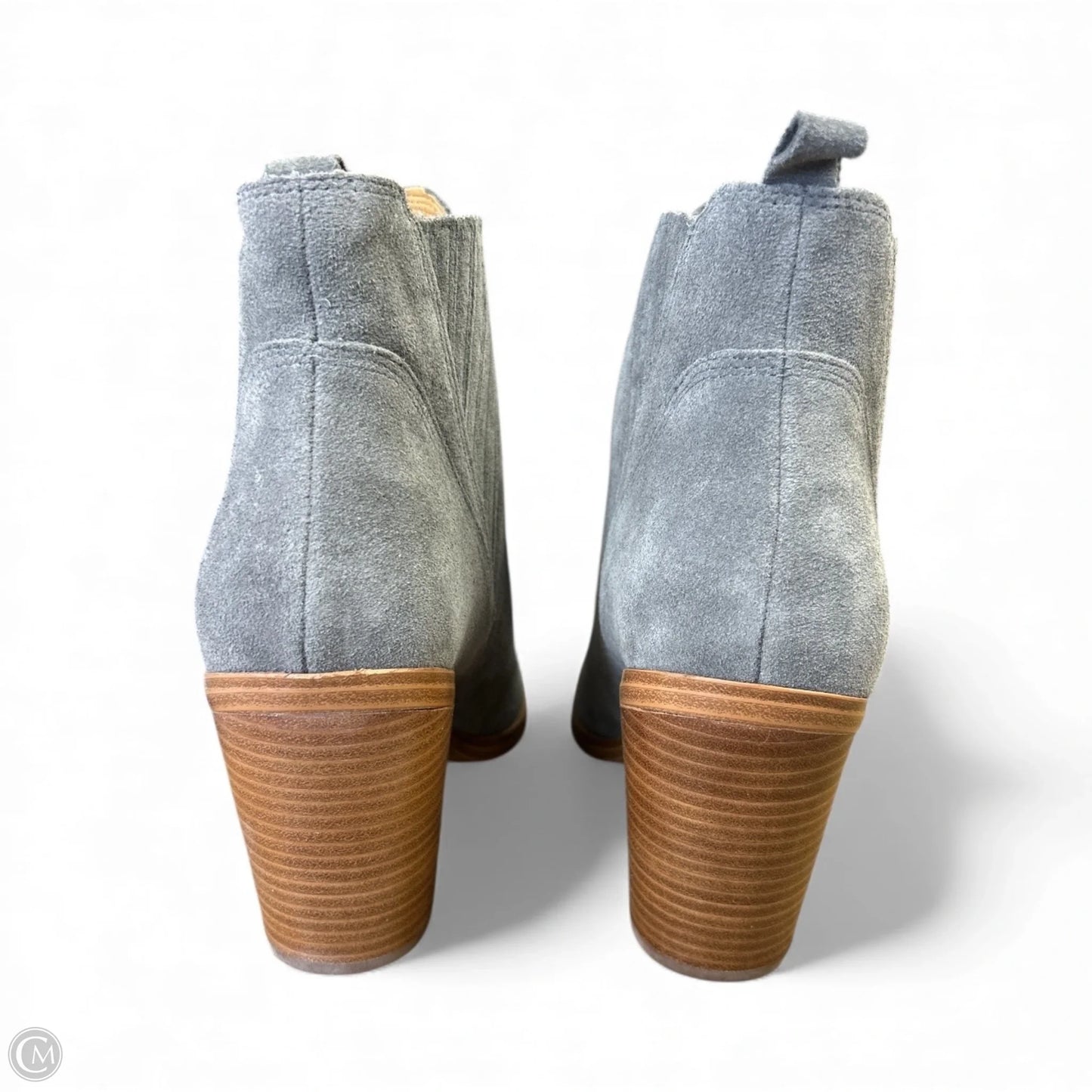 Boots Ankle Heels By Marc Fisher In Grey, Size: 9.5