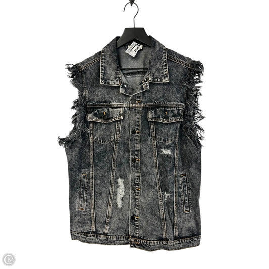 Vest Other By Umgee In Black Denim, Size: L