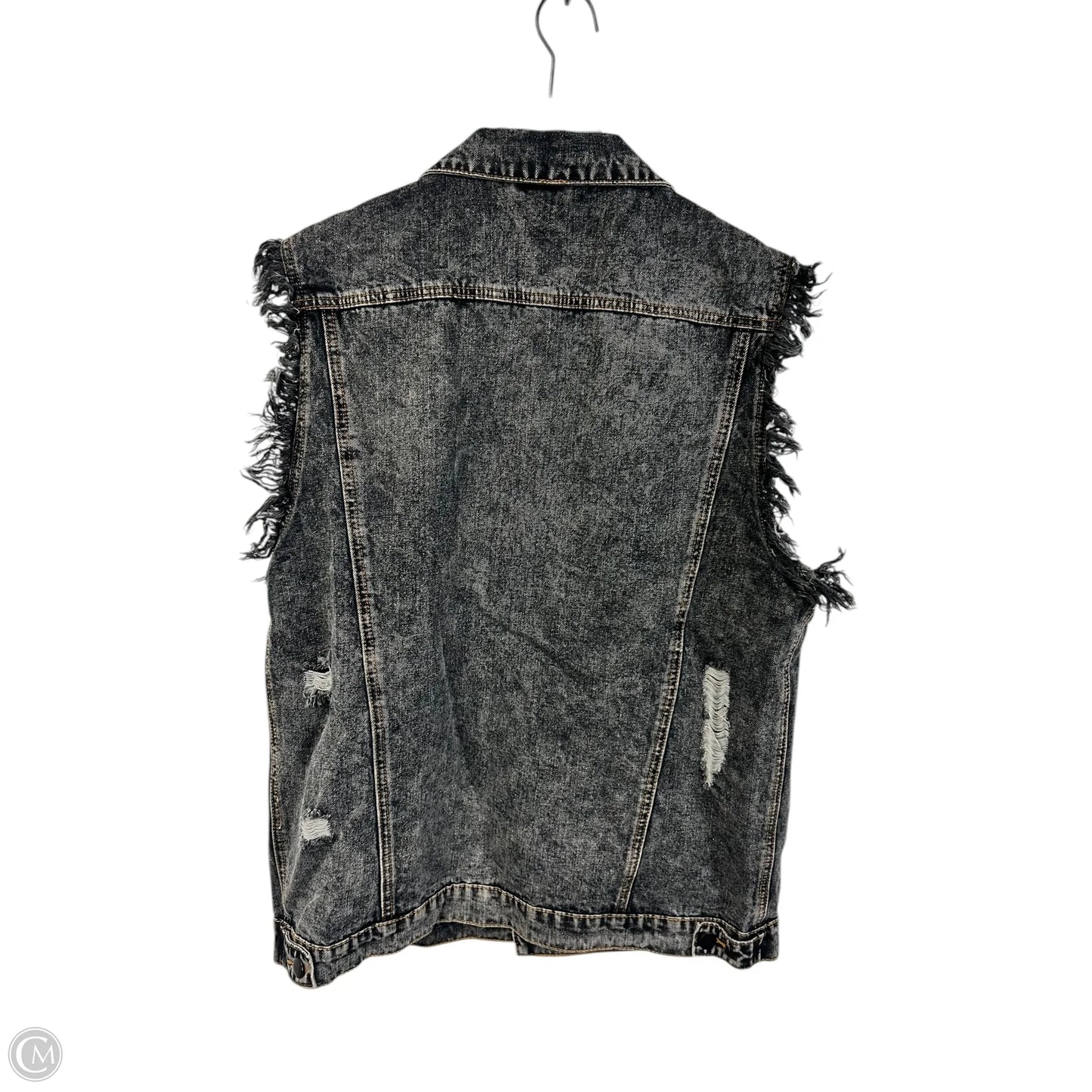 Vest Other By Umgee In Black Denim, Size: L