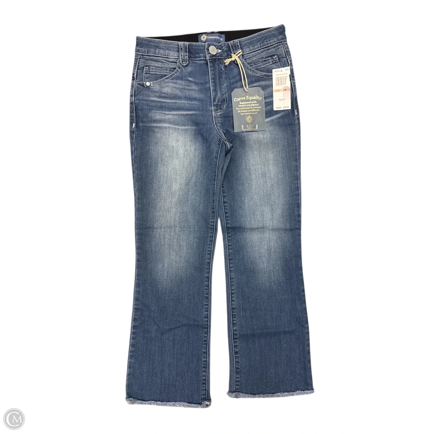 Jeans Cropped By Democracy In Blue Denim, Size: 2p