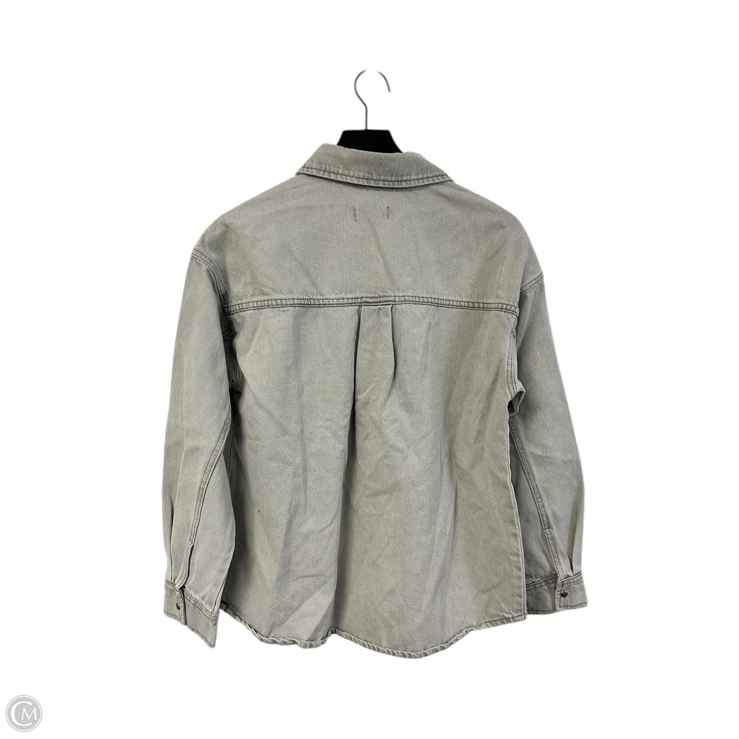 Jacket Denim By Thread And Supply In Grey Denim, Size: M