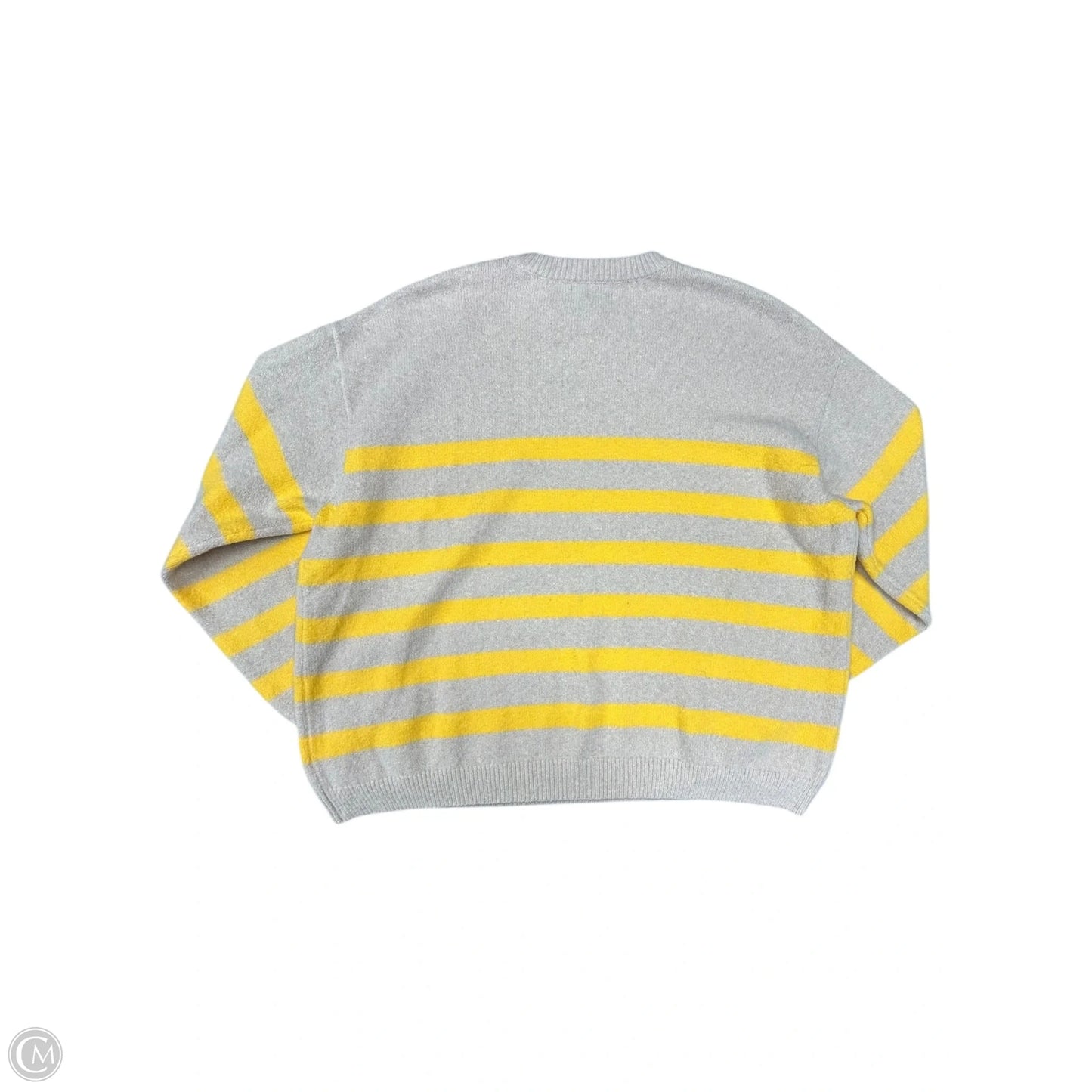 Sweater By Daze In Cream & Yellow, Size: L