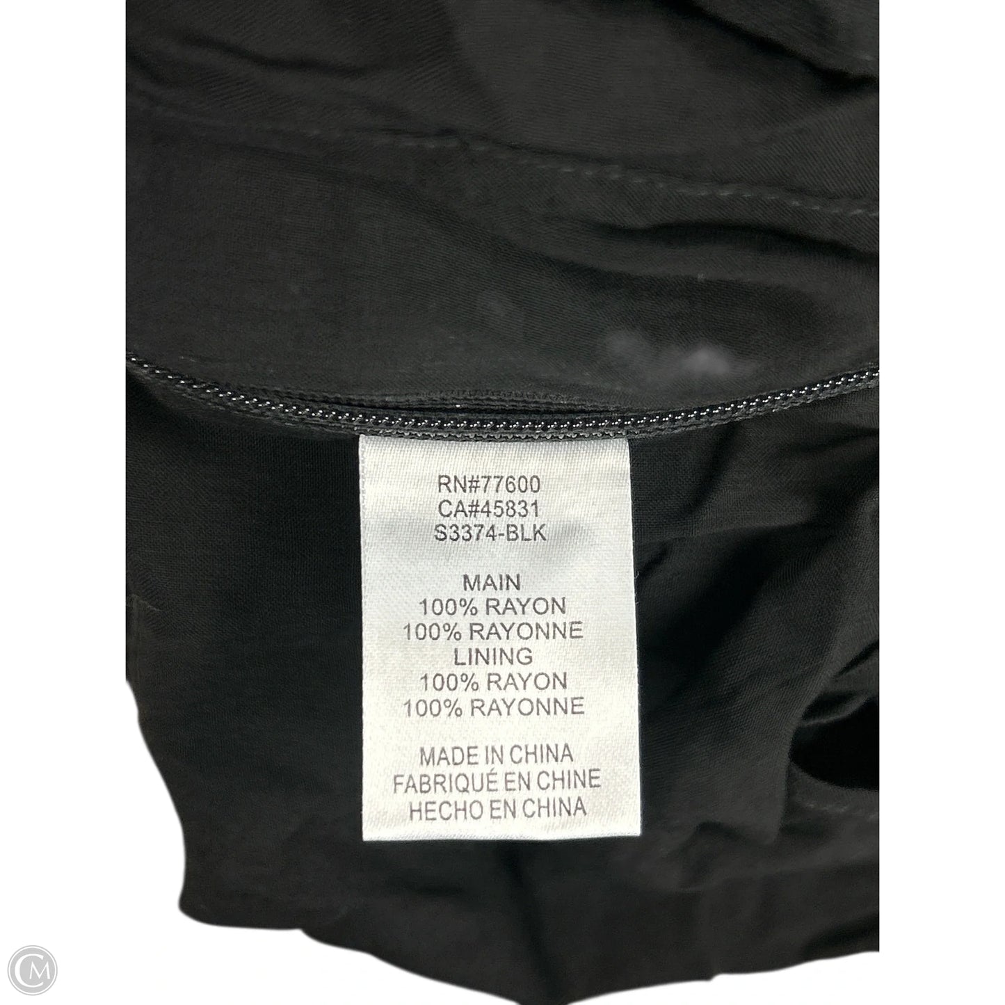 Top Short Sleeve By Saltwater Luxe In Black, Size: S