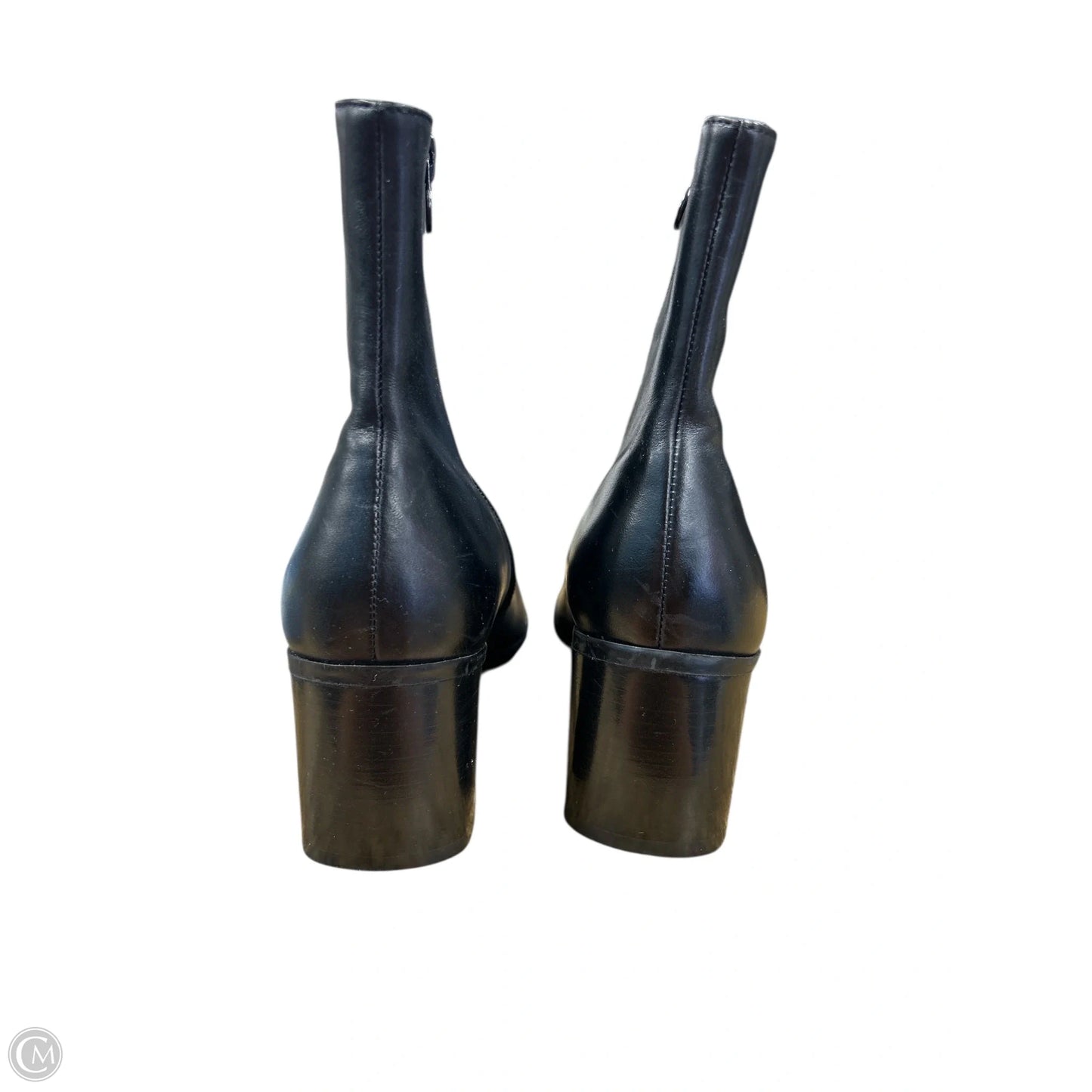 Boots Leather By Caressa In Black, Size: 7.5