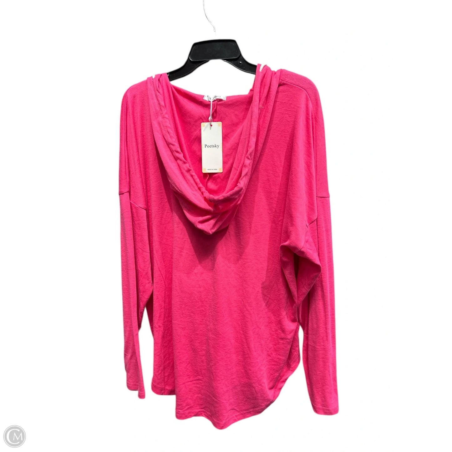 Top Long Sleeve By Cmf In Pink, Size: 2x
