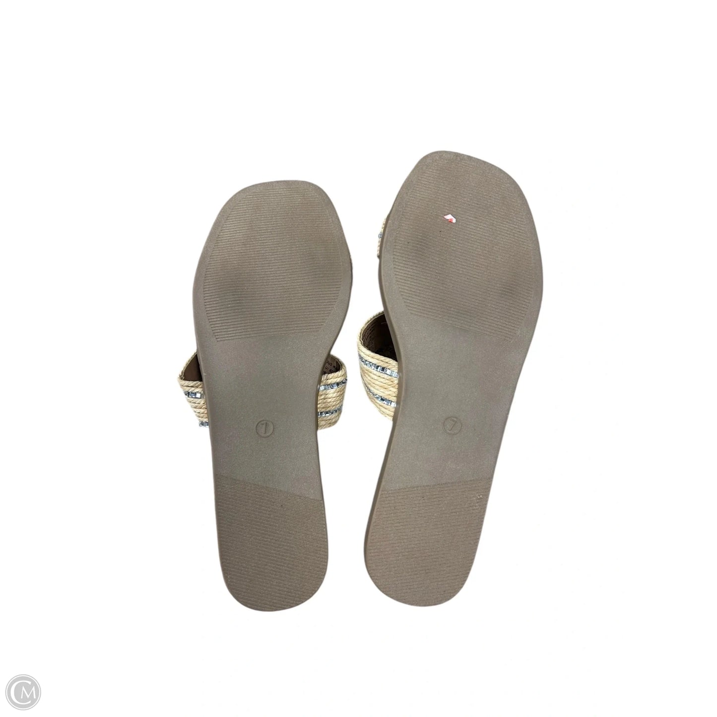 Sandals Flats By Wc2 In Tan, Size: 7