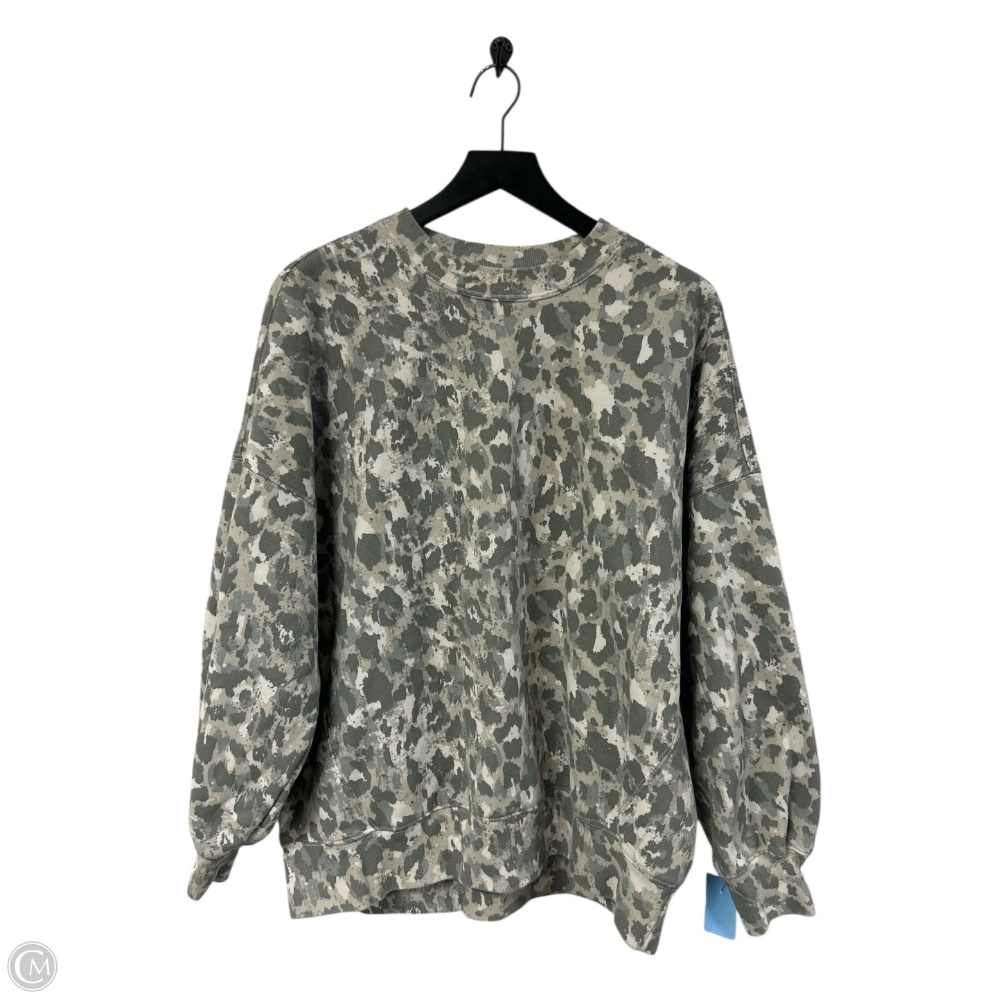 Sweatshirt Crewneck By Abercrombie And Fitch In Grey, Size: M