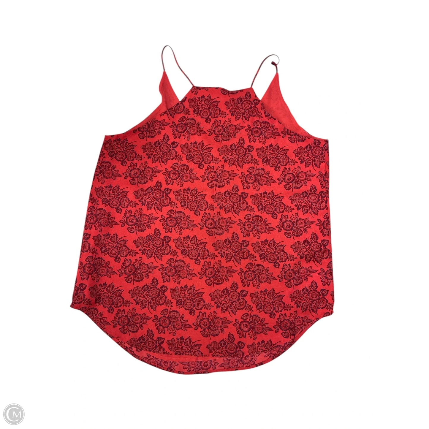 Top Sleeveless By Loft In Black & Red, Size: M