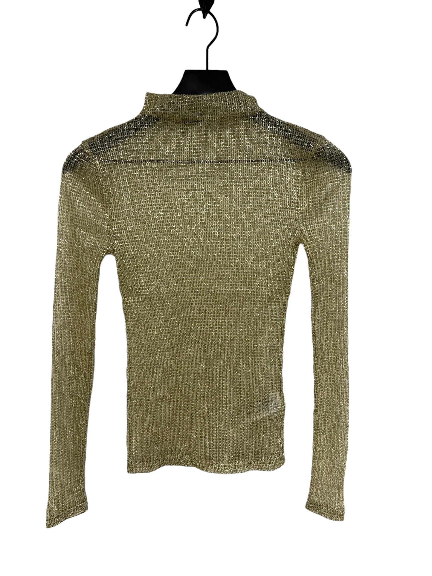 Gold Top Long Sleeve J. Crew, Size Xs