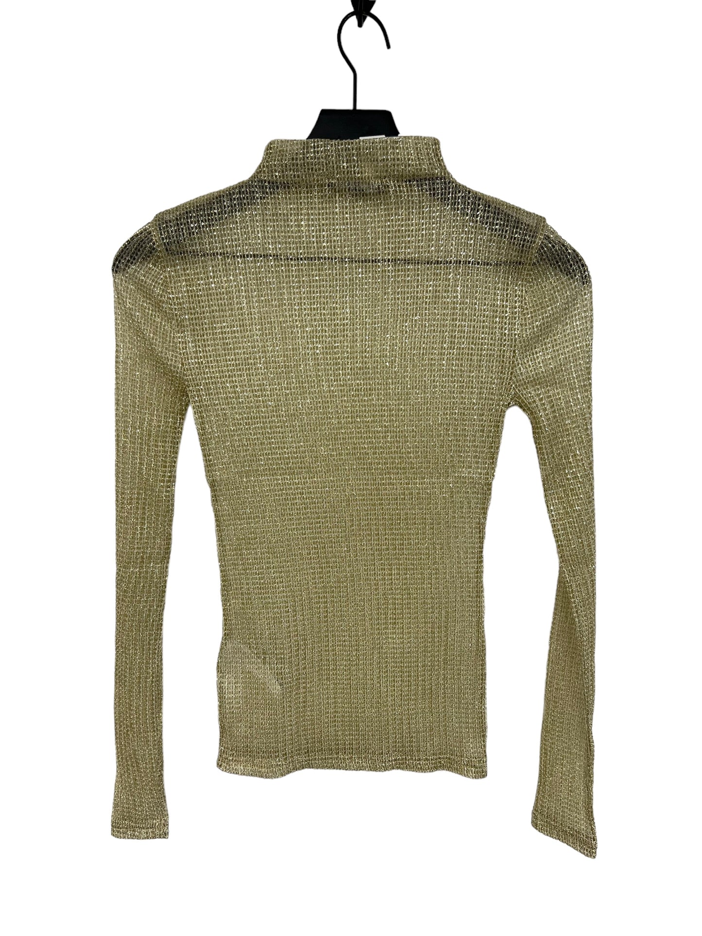 Gold Top Long Sleeve J. Crew, Size Xs