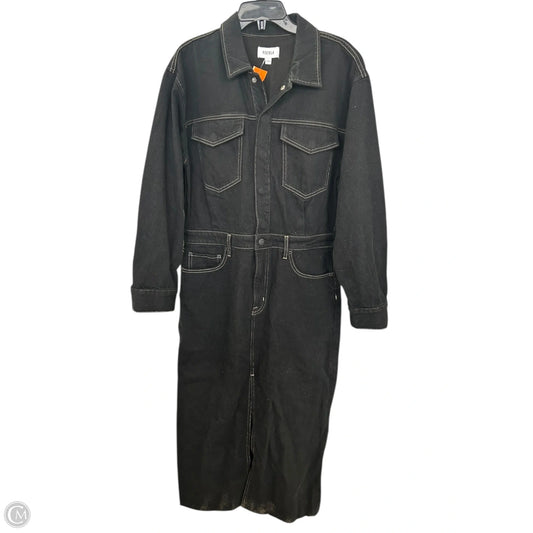 Dress Casual Maxi By Pistola In Black Denim, Size: L