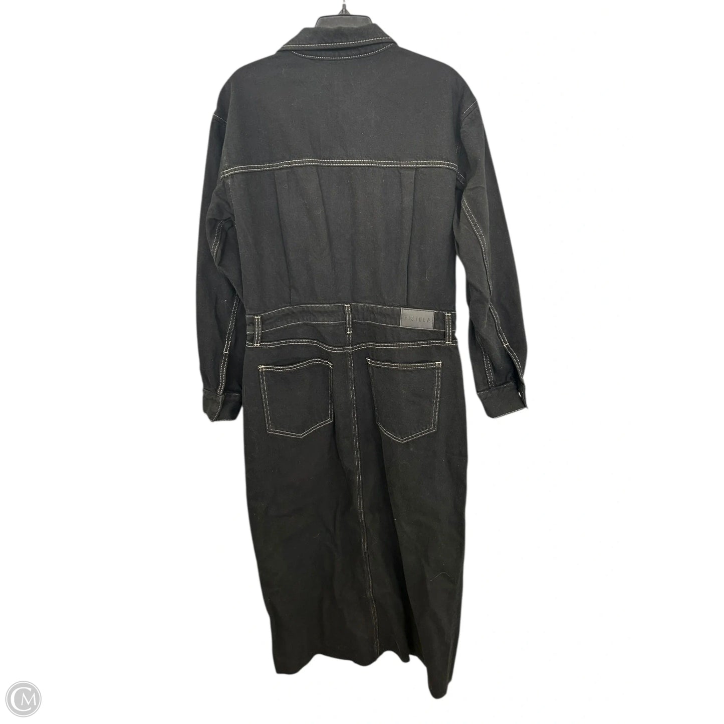 Dress Casual Maxi By Pistola In Black Denim, Size: L
