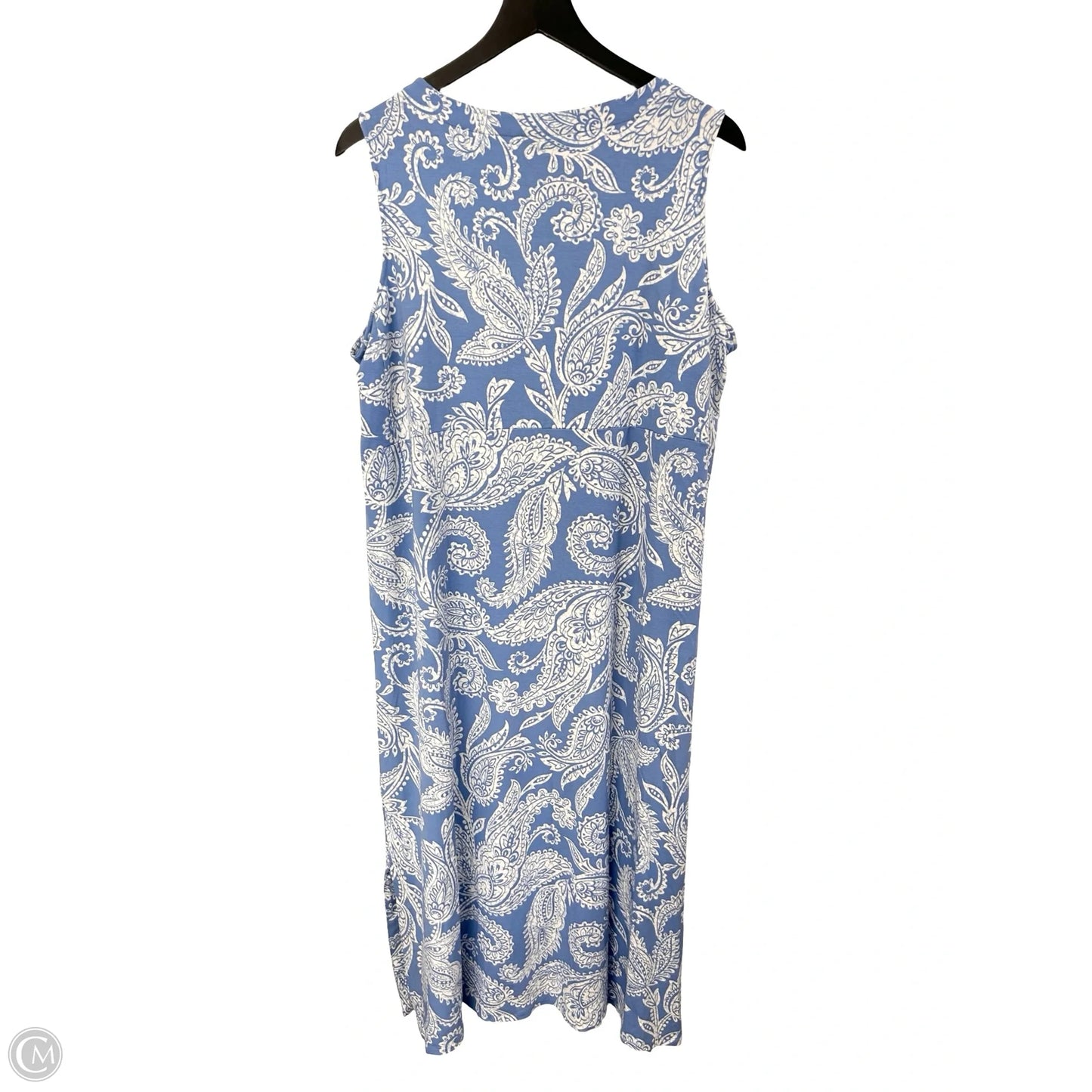 Dress Casual Maxi By J. Jill In Blue & White, Size: Xl
