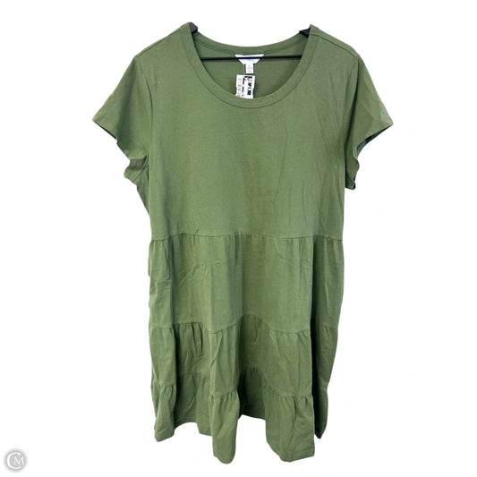 Dress Casual Short By Time And Tru In Green, Size: Xl