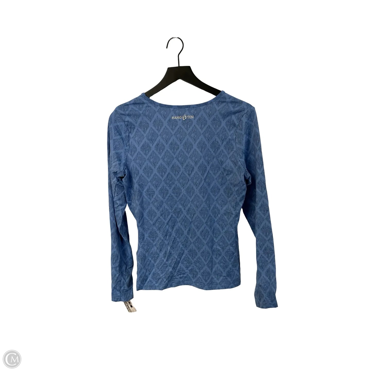 Athletic Top Long Sleeve Crewneck By Hang Ten In Blue, Size: S